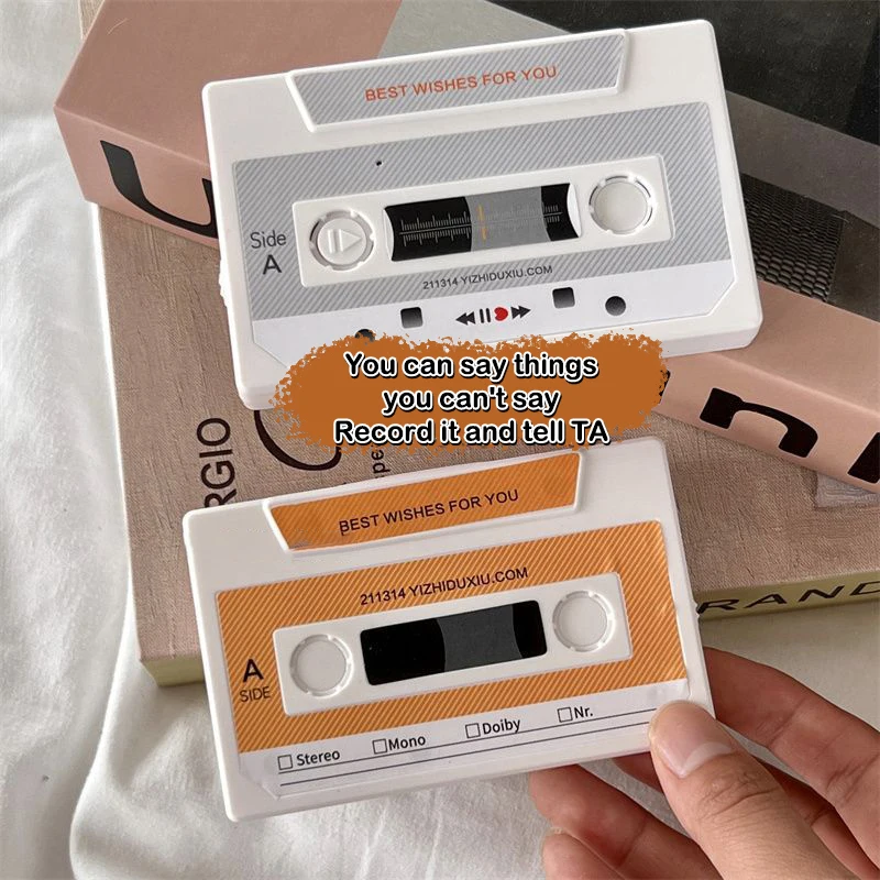 Recording Voice Card Tape Greeting Card Recordable 300 Seconds DIY Recording MusicCard Valentine's Day Anniversary Birthday Gift