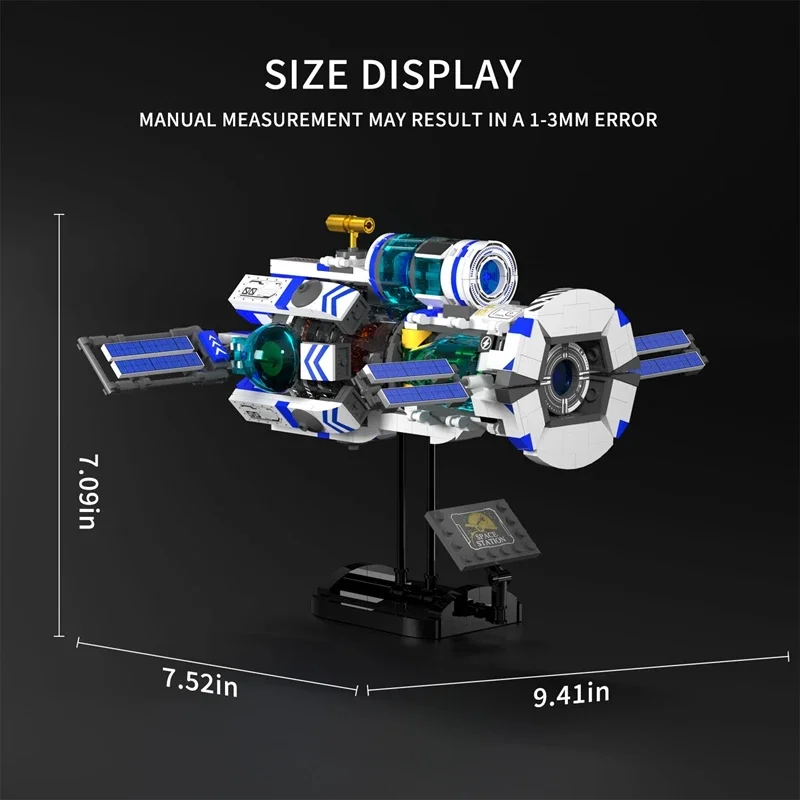 550 pièces MOC réelation Station spatiale interstellaire vaisseau spatial modèle blocs de construction ville pour enfants briques jouet cadeaux