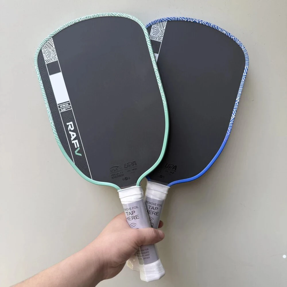 PRO V 16MM Pickleball Paddle Carbon Fiber Kinetic Frame Double Certification Professional Pickleball NFC Chip