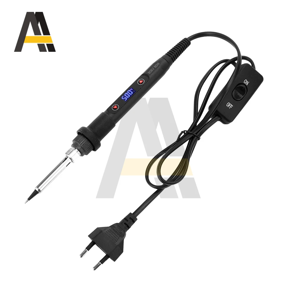 AC 80W Adjustable Temperature And Constant Soldering Iron 10s Rapid Heating LED Digital Display Electric Soldering Iron Kits