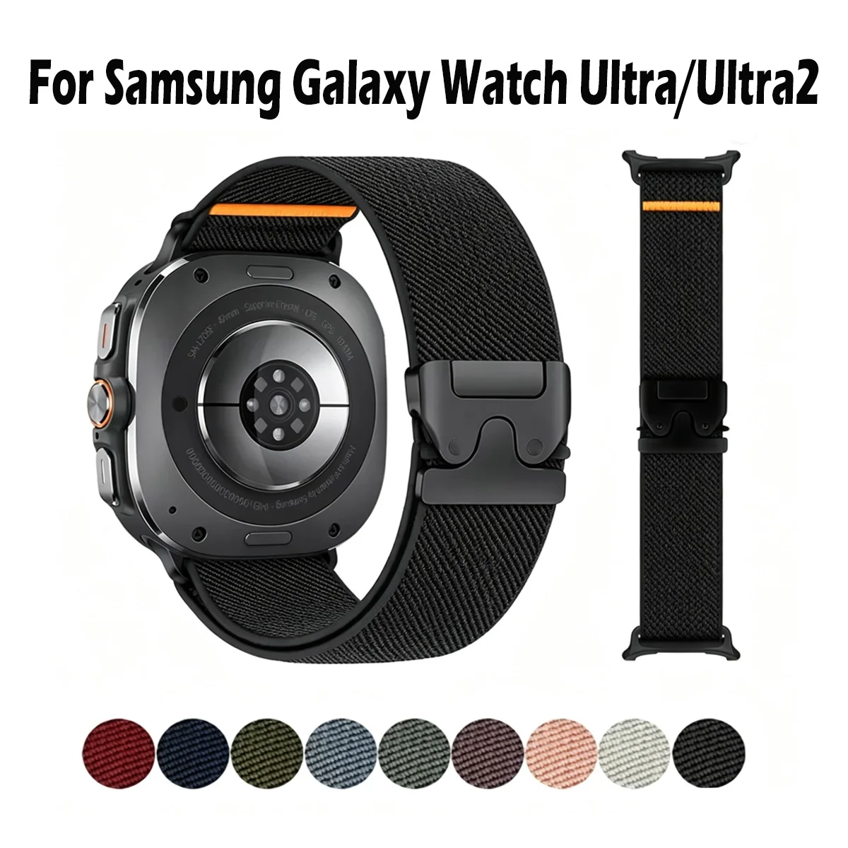 Parachute-Armband für Samsung Galaxy Watch Ultra 2025 47mm Sport-Nylon-Armband Correas Galaxy Watch Ultra2 47mm Armband-Zubehör