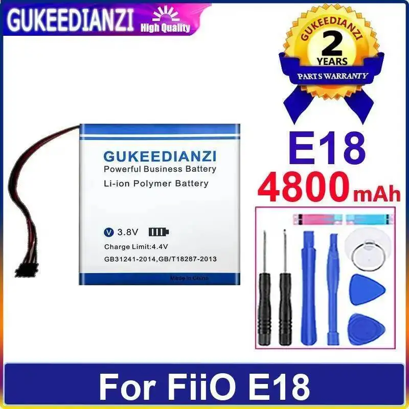 بطارية مشغل موسيقى آمنة لـ Fiio E18 عالية الأداء بقدرة 4800 مللي أمبير في الساعة #1