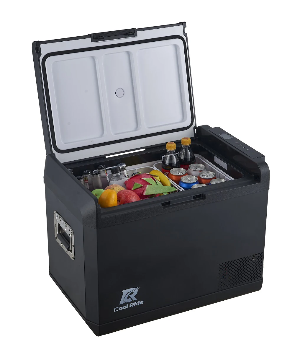 CoolRide-nevera portátil T47 para coche, nevera para exteriores, 12V, 24V, con compresor, una sola zona de refrigeración