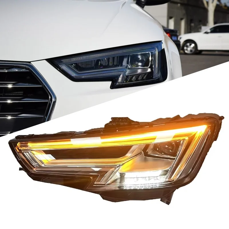 Подходит для фар Audi A4 2017-2020 Audi A4B9, фары A4 S4, полностью светодиодные фары в сборе 8W0941033 8W0941034