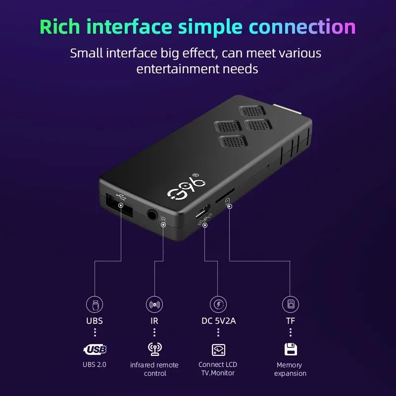 G96 TV Stick Allwinner H313 2GB 16GB TV Box 4K Android 13.0 ATV UI BT voice remote tv stick HD 4K VS Q2 TV stick TV BOX iptv