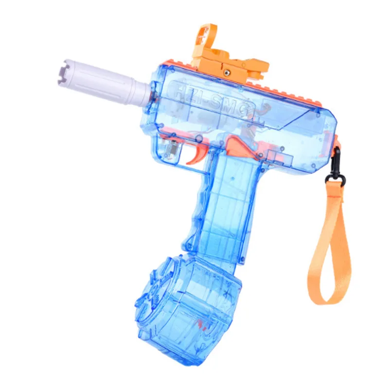 2023 New Electric Continuous Firing Uzi Water Gun Children\'s Outdoor Sports Competition Uzi Water Toy Summer Swimming Pool