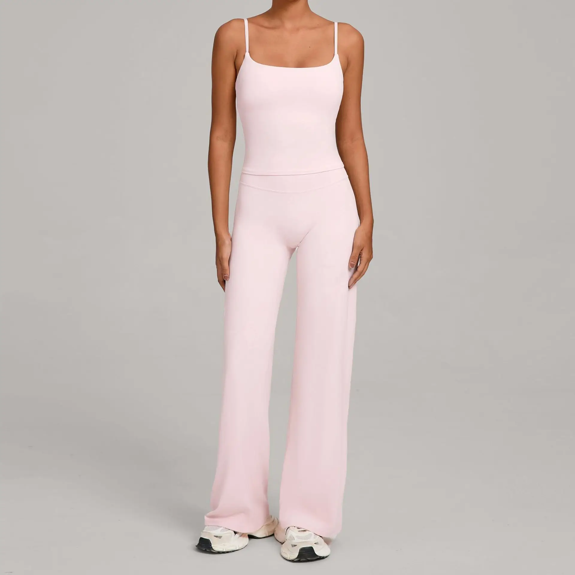 

Summer 2PCS Yoga Suit Sports Set Women Quick-Dry Gym Women Tracksuit Running Workout Bell-bottoms Sexy Fitness Bta Sports Suit