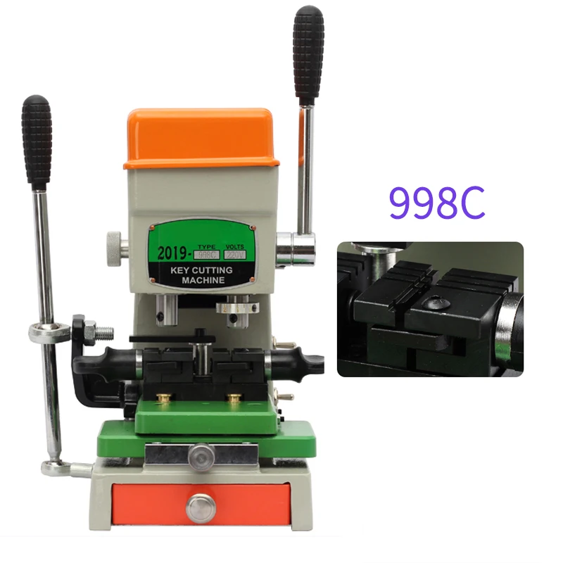 220V Vertical Key Cutting Machine 180W 998C Key Duplicating Copy Machine For Making Car Door Keys Locksmith Tools