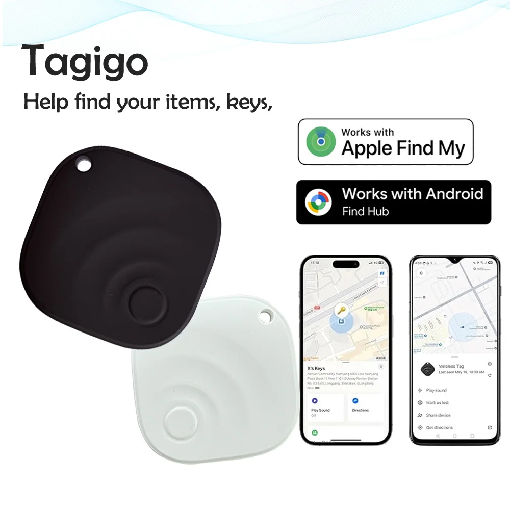 

Tracker Tags Bluetooth Item Finder Smart Tracker Tag for IOS Find My or Android Google Find Hub for Suitcases,Luggage, Wallets