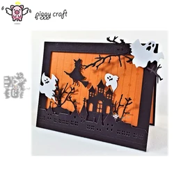 Piggy Craft metalowe matryce do wycinania matryce do wycinania dekoracje na Halloween scrapbook papier rzemiosło nóż forma ostrze dziurkacz szablony matryce