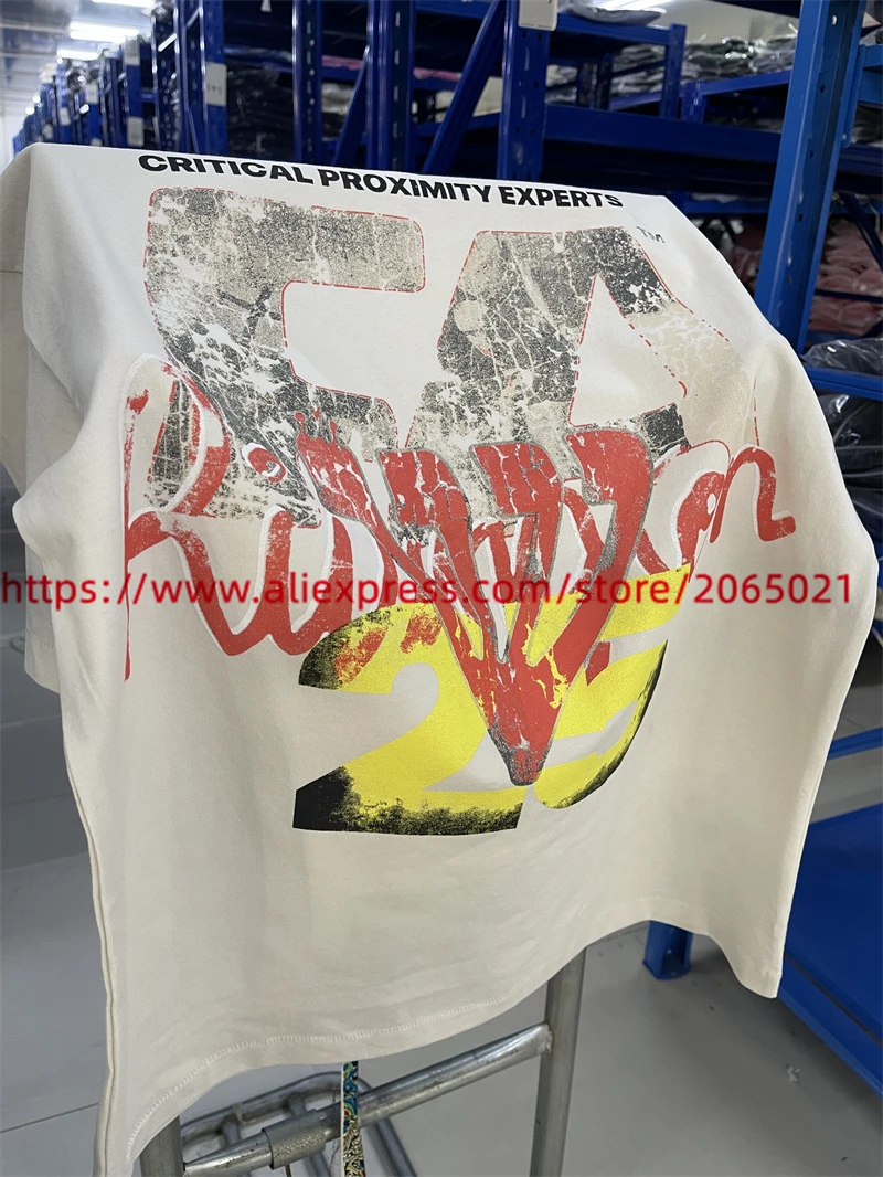 2025ss RRR 123 القرب الحاسمية SS تي شيرت الرجال النساء عالية الجودة غسلها القمم المحملة RRR123 تي شيرت