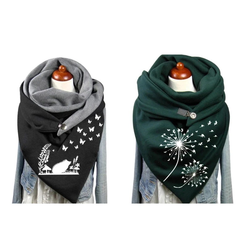 Scarfs For Women Neck Wrap Triangular Scarf Women Autumn And Winter Scarf Elegant Retro Scarf Women Scarf Winter Scarf