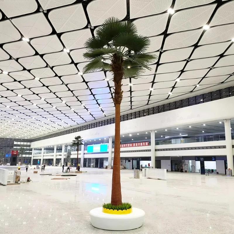 

УФ-защита из стекловолокна Plam Tree На открытом воздухе Искусственное пальма