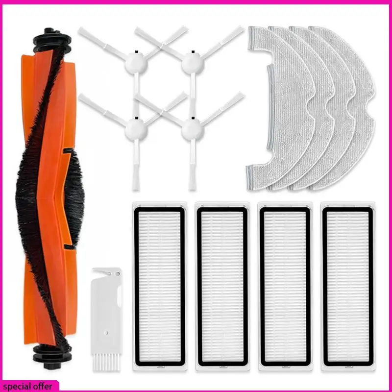 

A65Z для робота-пылесоса Xiaomi X10, запасные части, основная боковая щетка, фильтр Hepa, ткань для швабры