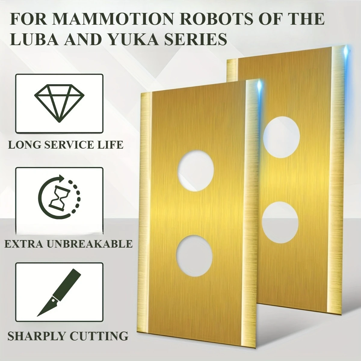 18/30pcs Blades with Locking Screws, Compatible with Mammotion