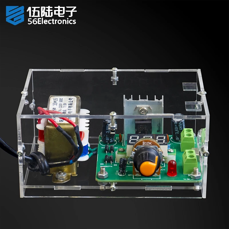 LM317 Adjustable DC Regulated Power Supply DIY Kit Electronic Manufacturing Assembly and Soldering Spare Parts