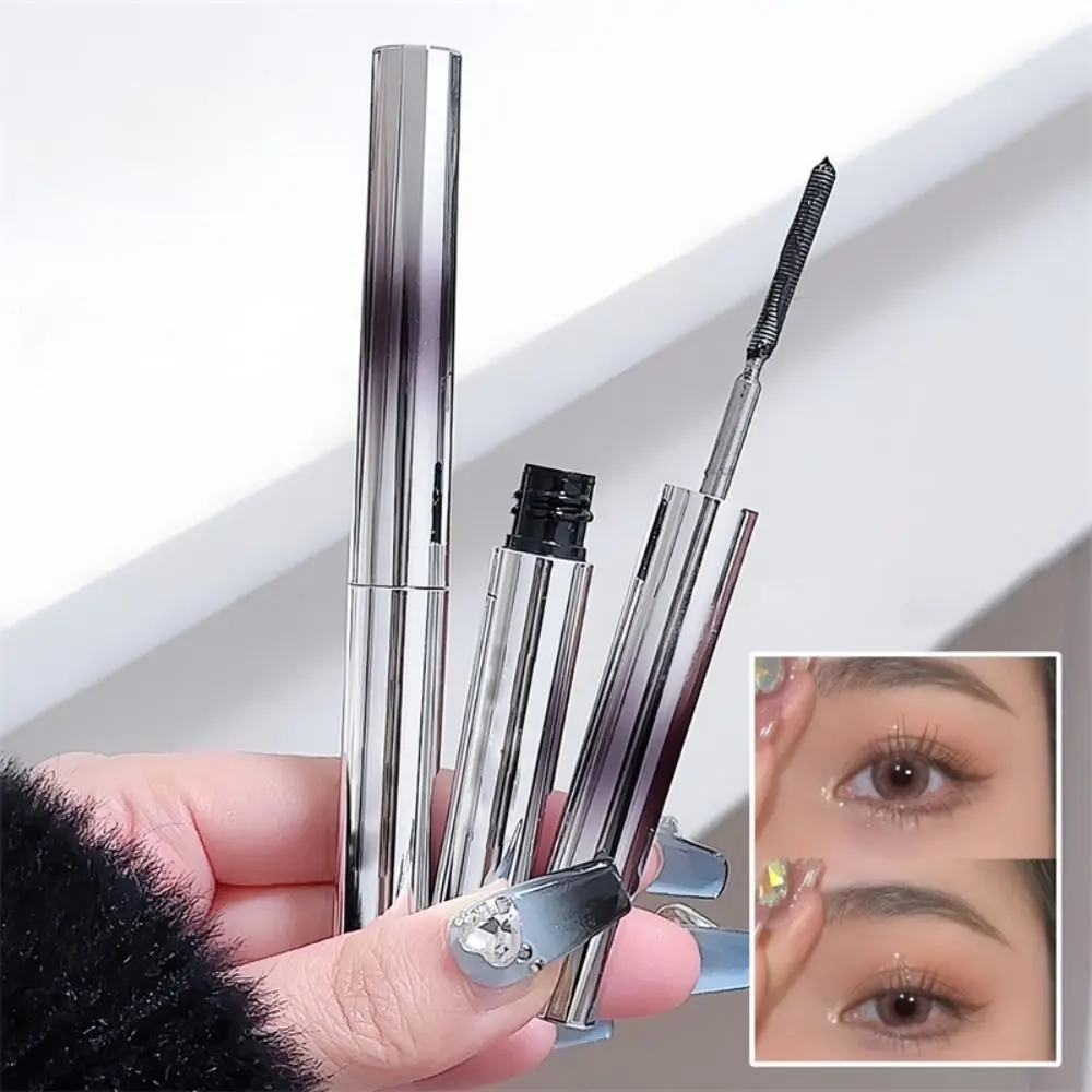 New Black Iron Wand Mascara Brushless Washable Metal Wand Mascara Long Lasting Waterproof Mascara Eyelash Extensions