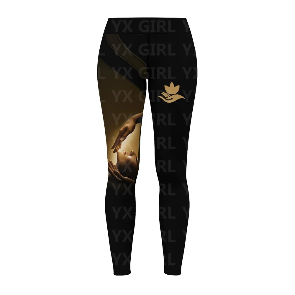 Golden Massage therapy Legging Massage Spa Legging, leggings stampati All Over per le donne