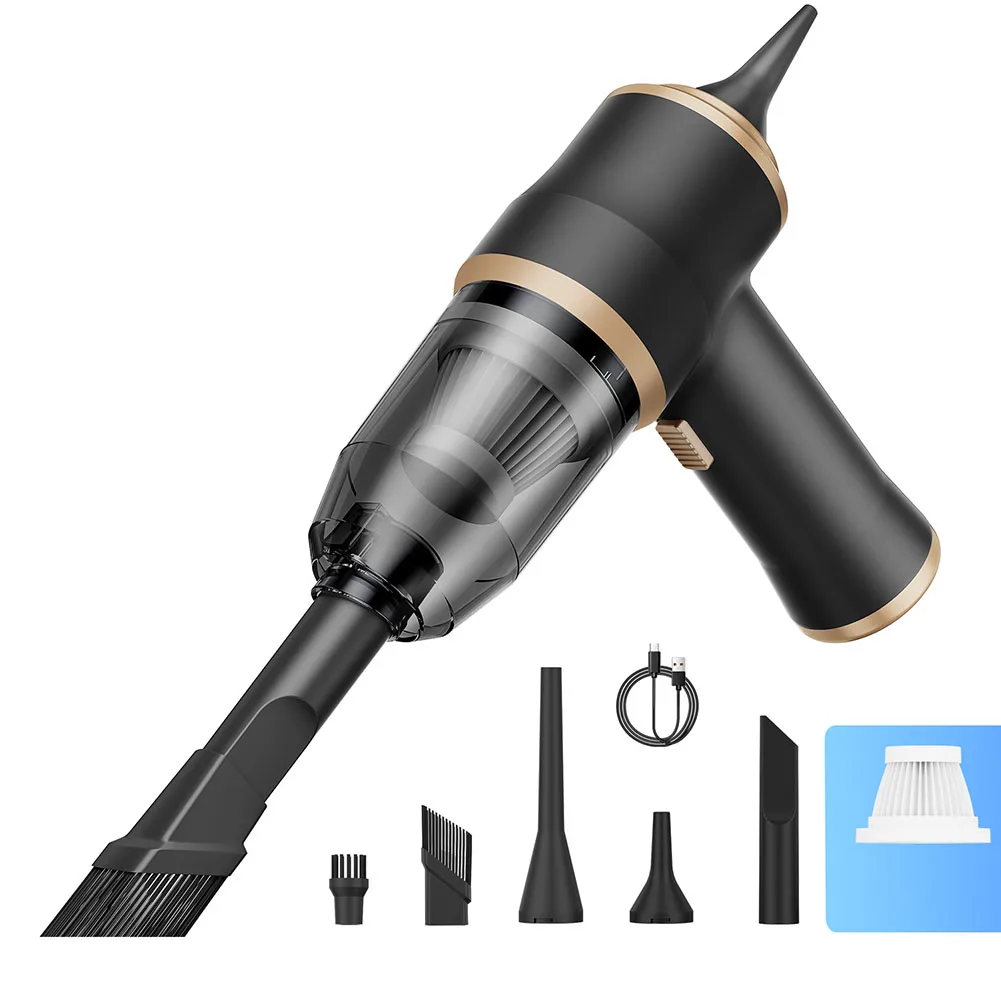 Compact Vacuum Car Vacuum Cleaner Thorough Dirt Removal Versatile Use Dual Power Suction High Power Vacuum Cleaner