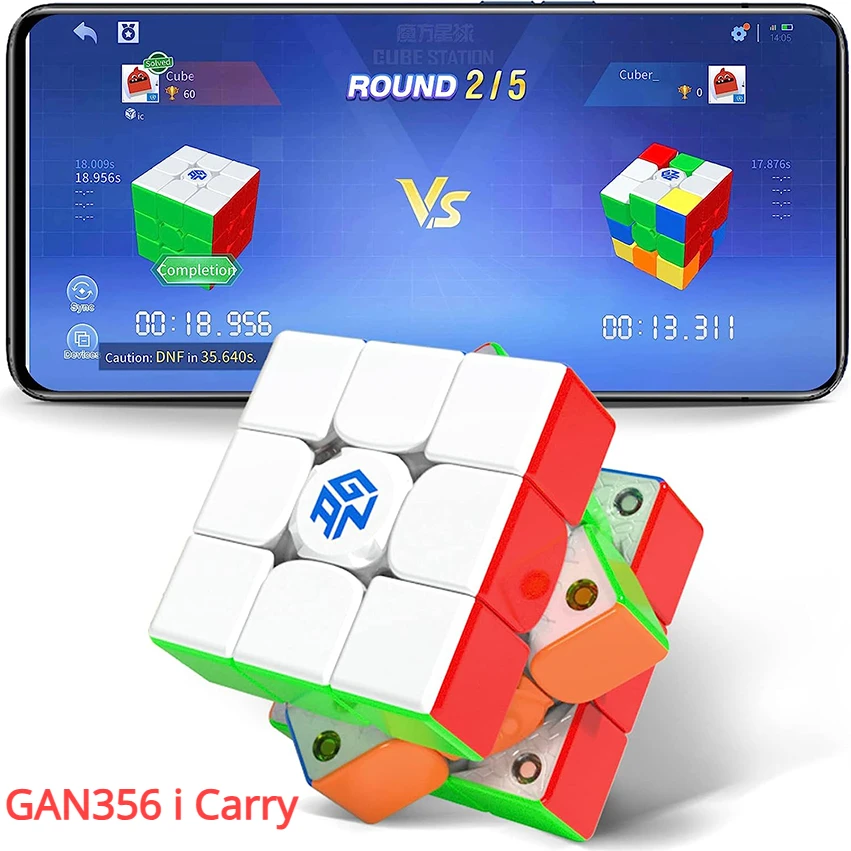 

Gan Smart Cube 356 ICarry 3x3 Magnetic Magic Cube 3x3x3 Magnets Smart Speed Puzzle GAN CUBE Brain Teasers Educational Toys