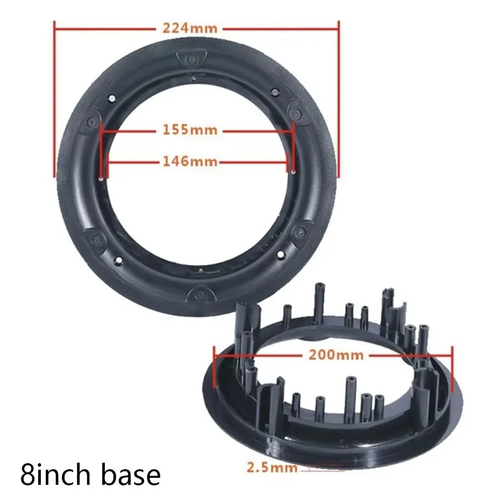 1Pcs 4/5/6.5/8inch Speaker Grille Cover White ABS Plastic Subwoofer Grille Guard Easy Installation Reinforced Grille