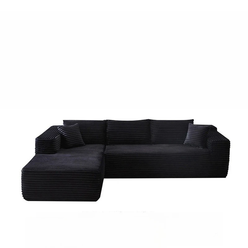 Fabric sofa full sponge roll bag sofa L-shaped free combination