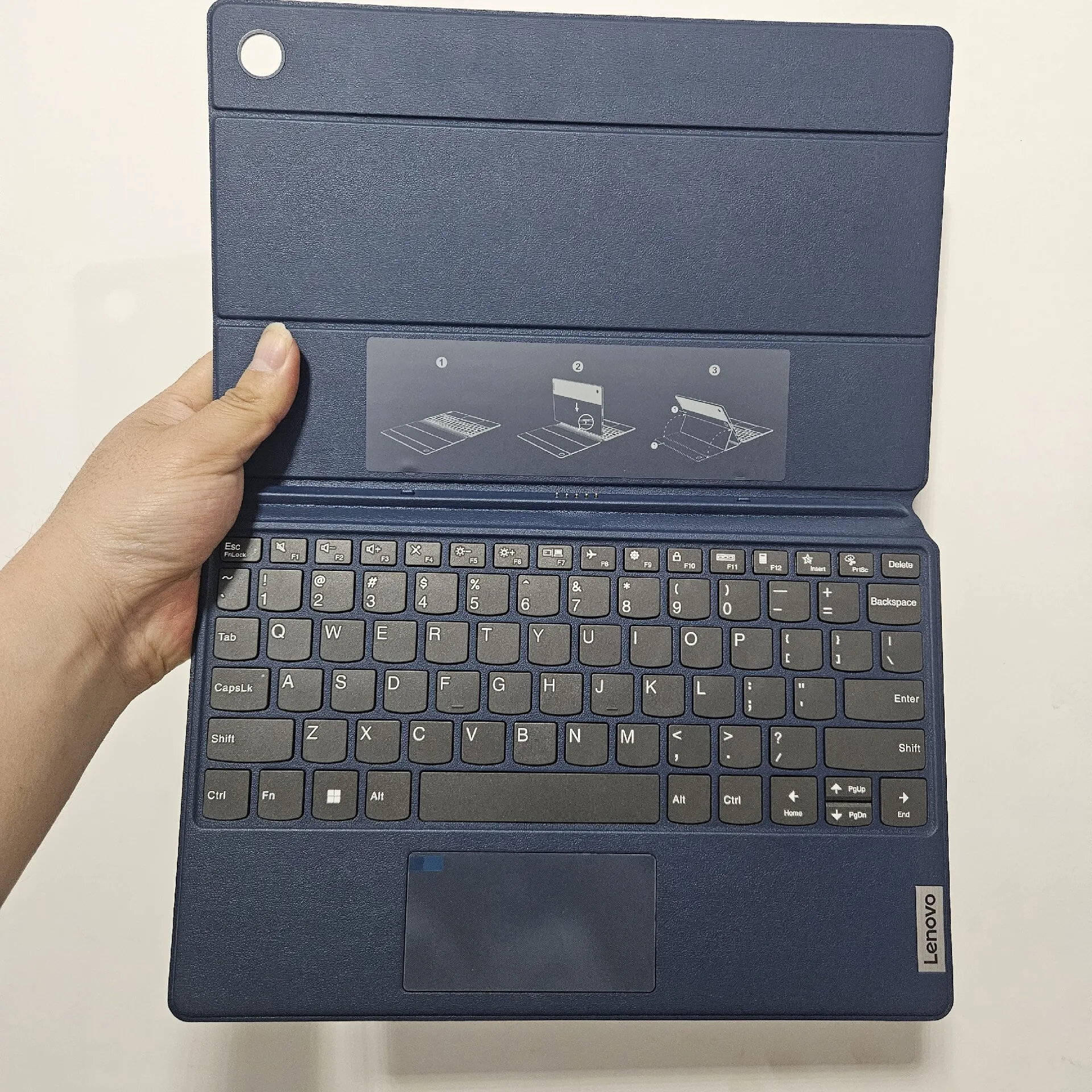 New Arabic Keyboard for Lenovo Duet 3 Folio D11 Tablet 2-in-1 Original Smart Magnetic Base Keyboard