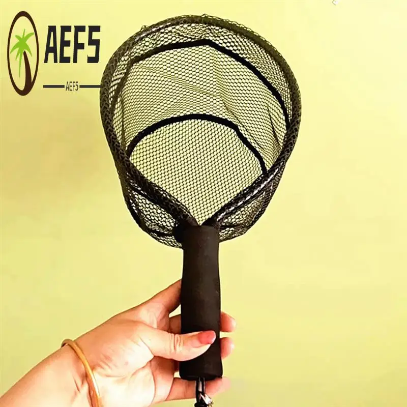 

AEF5-Fishing Landing Net Fishing Equipment Portable Dip Net Fly Fishing Net For Safe Fish Catching Releasing