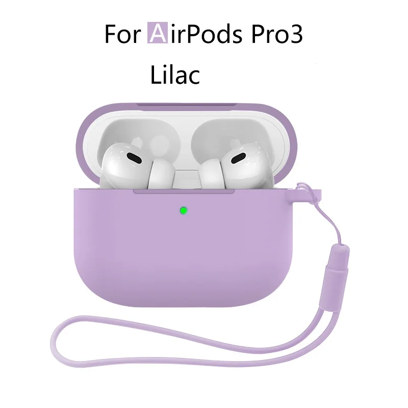 Neu für Airpods Pro 3 2025, Silikonhülle, Kopfhörer-Zubehör mit Reinigungsset und Lanyard, vollständige Schutzhülle für Airpods Pro 3 – Detail 18