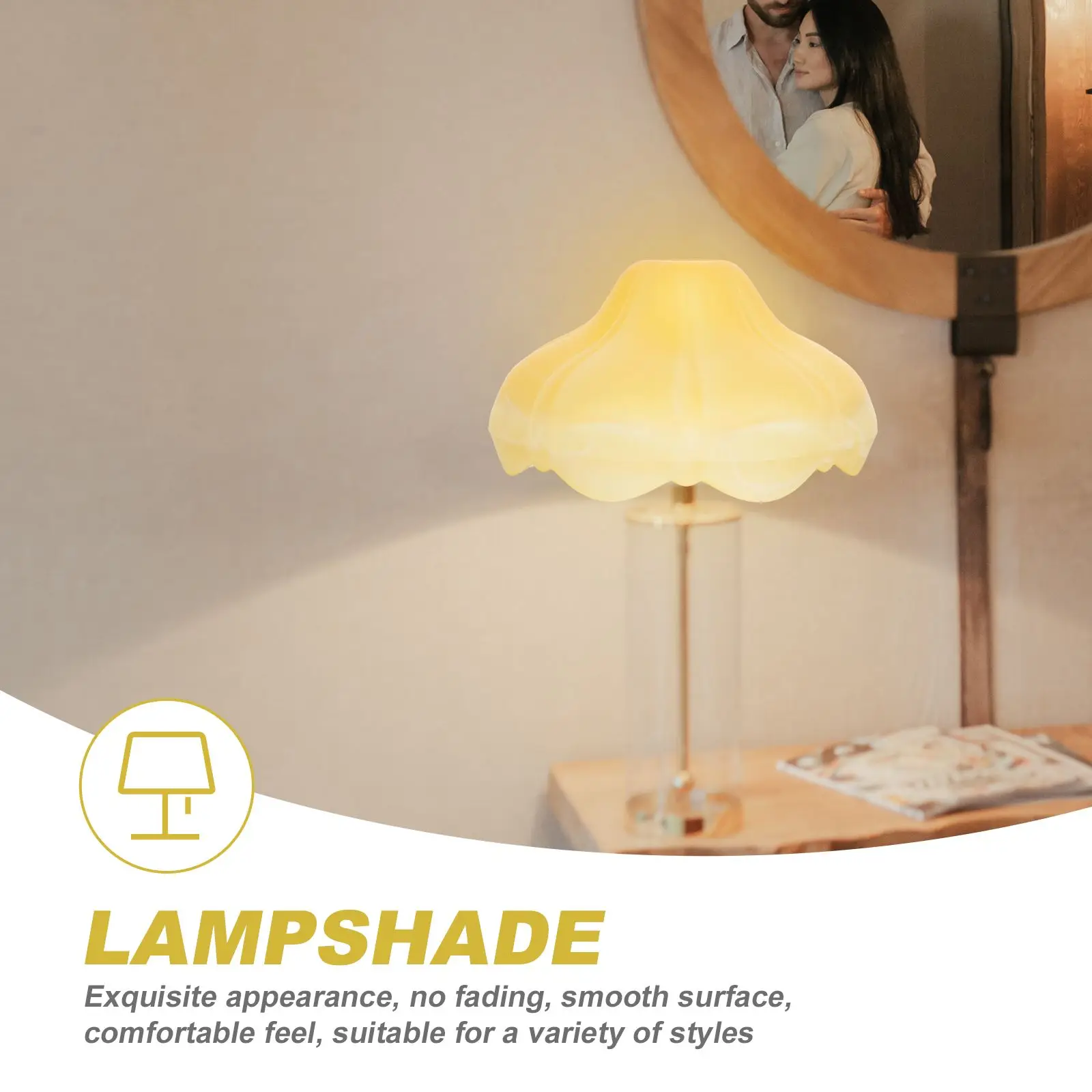 Glass Lampshade Soft Lighting Cover Accessory Printing Part for Decoration Ceiling High-grade