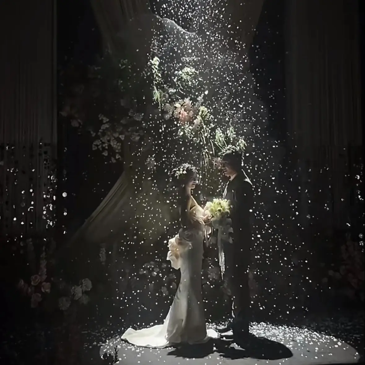 1500 ワット人工降雪機リモートコントロールスノーフレークフォグマシン特殊効果舞台装置パーティー結婚式クリスマス