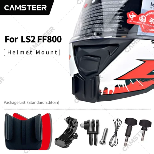 Imagen 1 del producto LS2-Soporte de barbilla de casco personalizado, accesorios para cámara de acción, FF800, GoPro12, 11, 10, 9, DJI Action3/4, Insta360, Ace pro, X4, X3
