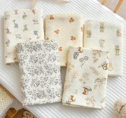 Baby Muslin Swaddle Blanket Newborn Baby Blanket For Boys Girls Infant Receiving Blanket Cotton Soft Baby Wrap Crib Quilt Stuff