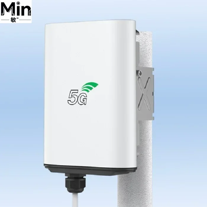 Router CPE 5G para Exteriores Resistente al Agua, Router Inalámbrico Celular 5G LTE de Largo Alcance con Ranura para Tarjeta SIM, Red NSA SA FWA