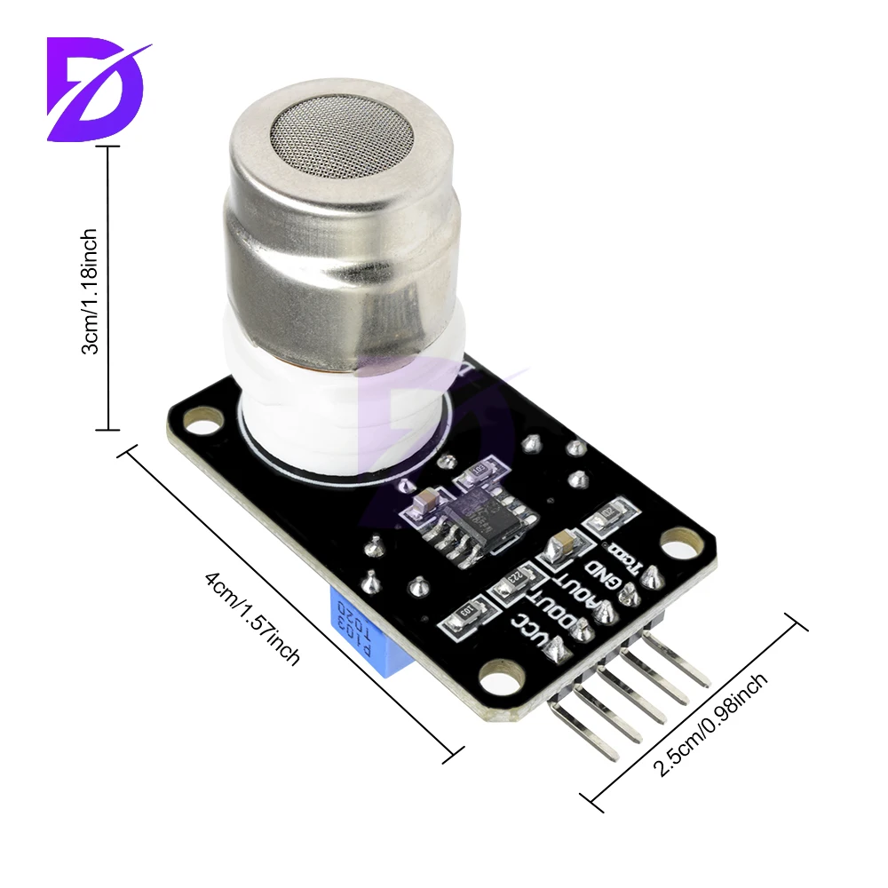Dc 6v Mg811 Módulo Sensor de Gás de Dióxido de Carbono Detector de Gás Tipo de Tensão Sonda de Indução