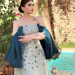 Oisslec Off-the-shoulder Ball Gown Floor Length Prom Dresses Rhinestone Satin Formal Occasion Gown فساتين نسائيه سهرهفساتين كو