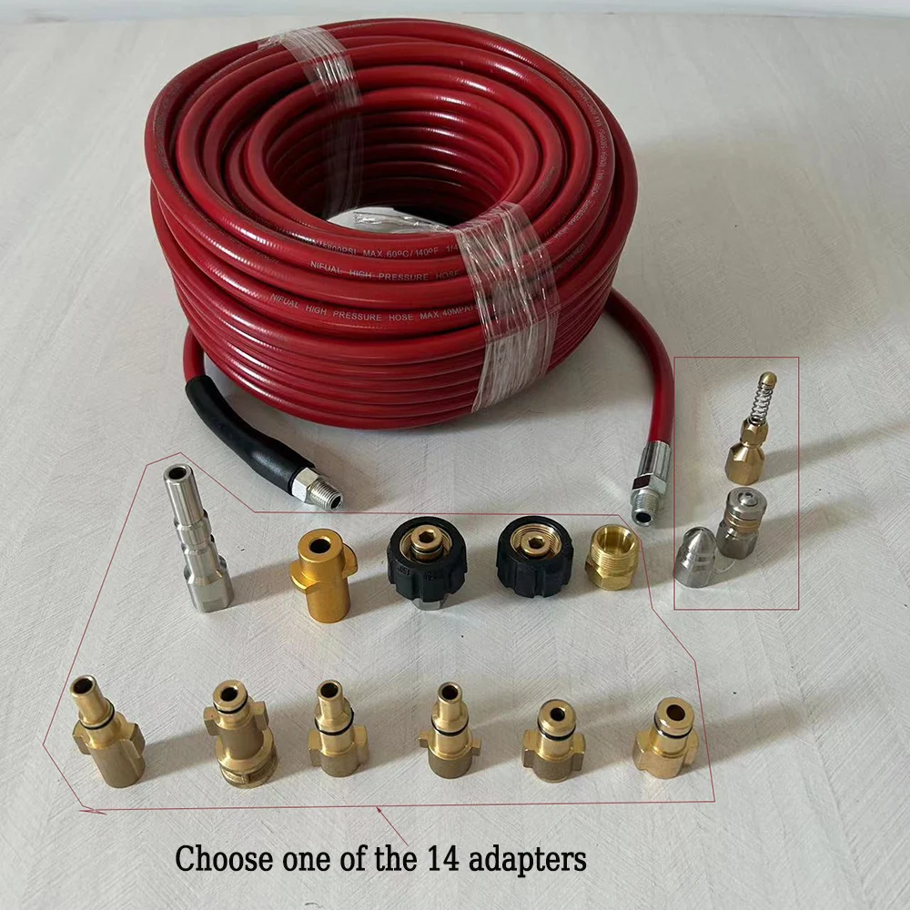 Sewage Gutter Cleaning Tool high pressure water hose for sewer cleaning hose Car cleaning kit  Washer nozzles gun Cleaning Hose