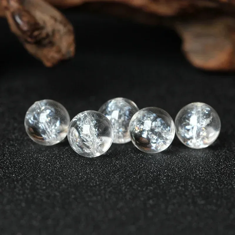 7A Natural Himalayan White Crystal Single Bead DIY Crystal Accessory