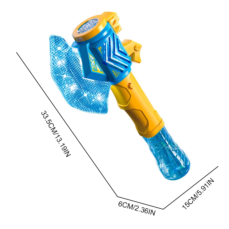Axt Handheld Blase Stick Mit Kühlem Licht Automatische Seife Blasen Blase Maschine kinder Spielzeug Party Im Freien Spiel Geburtstage Geschenk
