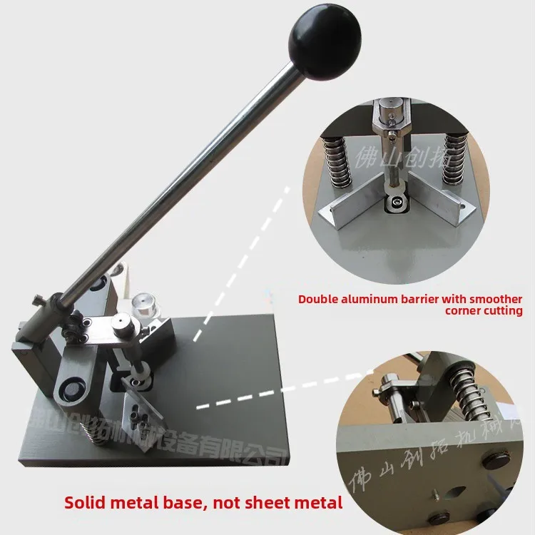 

Metal Corner Die Cutter R6 R10 Corner Rounder Machine Paper Holding Device Height Heavy Duty Printing Packaging Industry