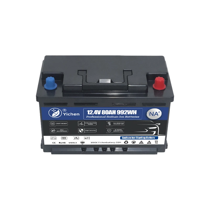 New Technology 12V 80Ah Sodium Ion Starting Auto Battery High CCA 1800 Low Temperature Resistance 2000 Cycles 3-Year Warranty