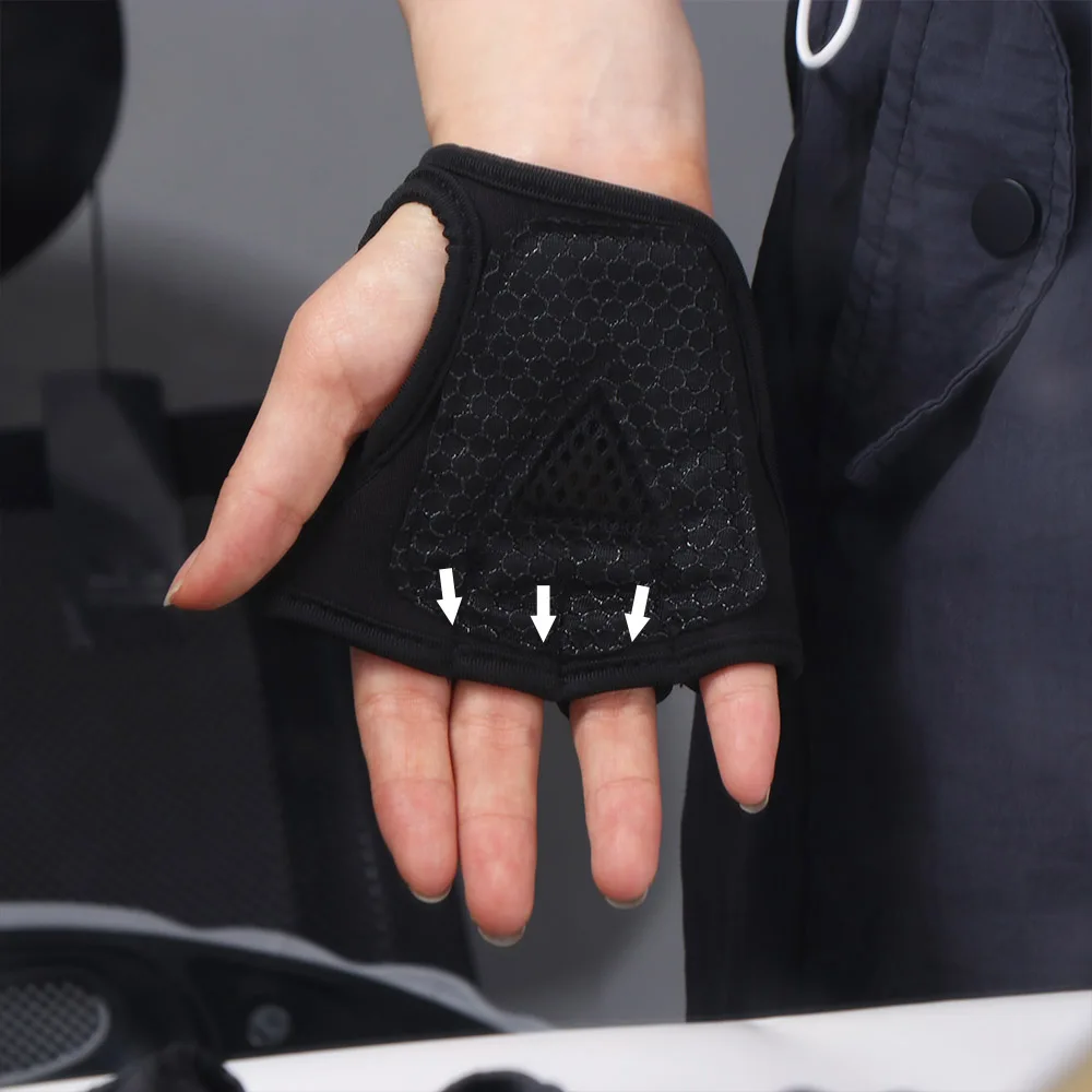 1 Pair Women Palm Protector Gloves Non-slip Wear-resistant Fitness Palm Protect Pads Durable Sport Support