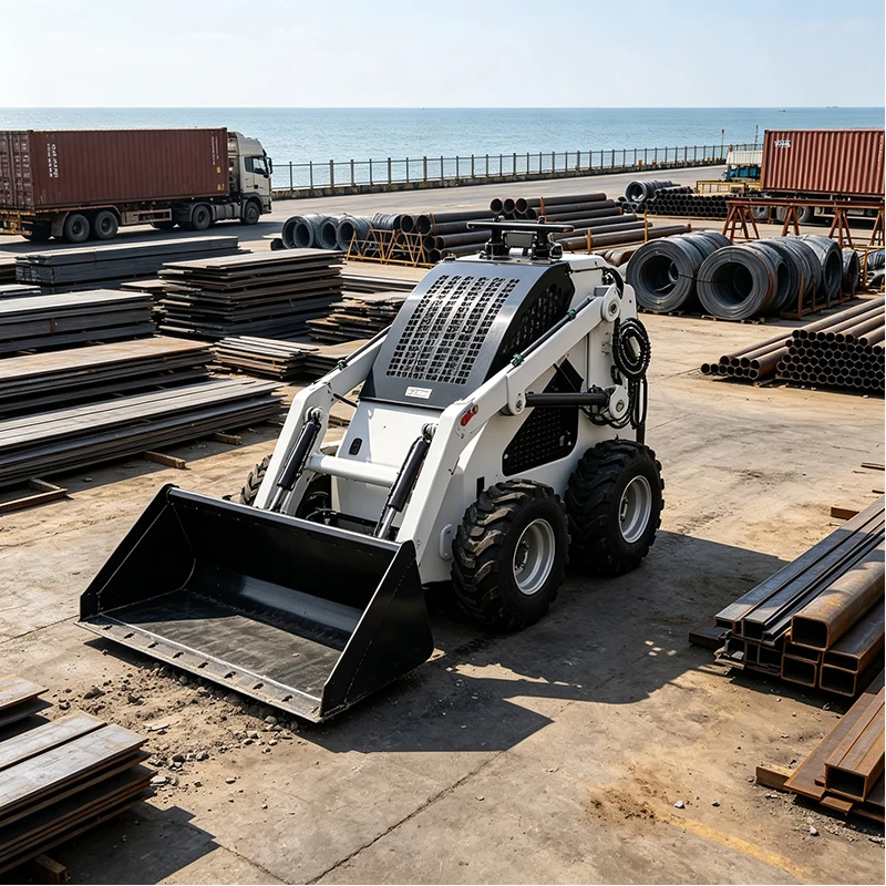Compact Loader Machine Hydraulic Skid Steer for Landscaping Warehouse Municipal and Farm Applications
