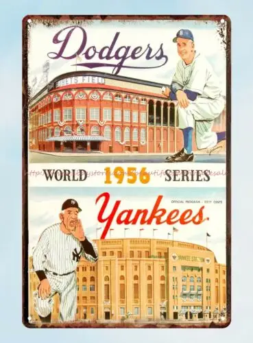 1956 sports Programs tin sign