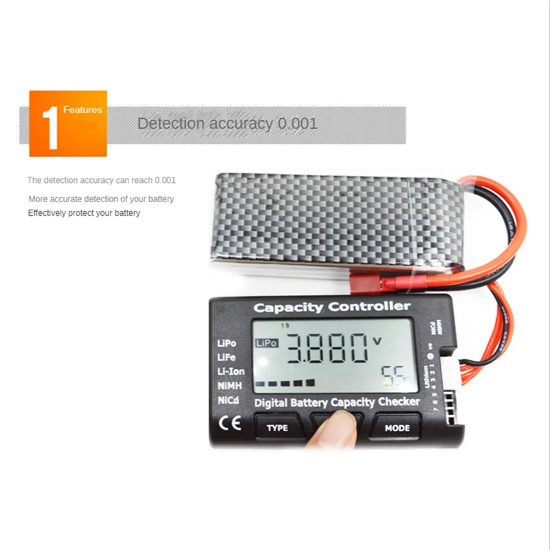 Digital Battery Capacity Checker RC CellMeter 7 Cellmeter-7 for LiFe Li-Ion NiMH Nicd with Balance Function