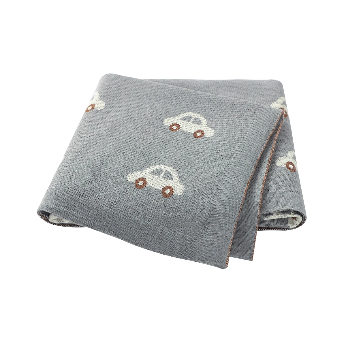 Babydecken Neugeborenen Cartoon Swaddle Wrap Monatliche Decken 100% Baumwolle Gestrickte Kleinkind Kleinkind Outdoor Spielen Clip Matten 100*80 cm
