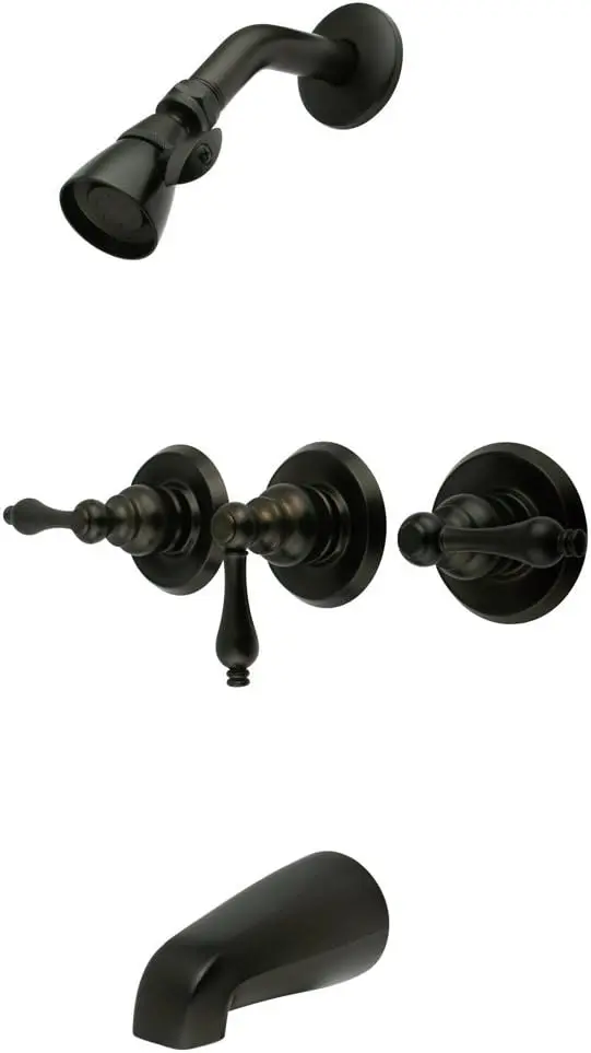 Magellan EB235AL Three Handle Tub and Shower Faucet, Oil Rubbed Bronze