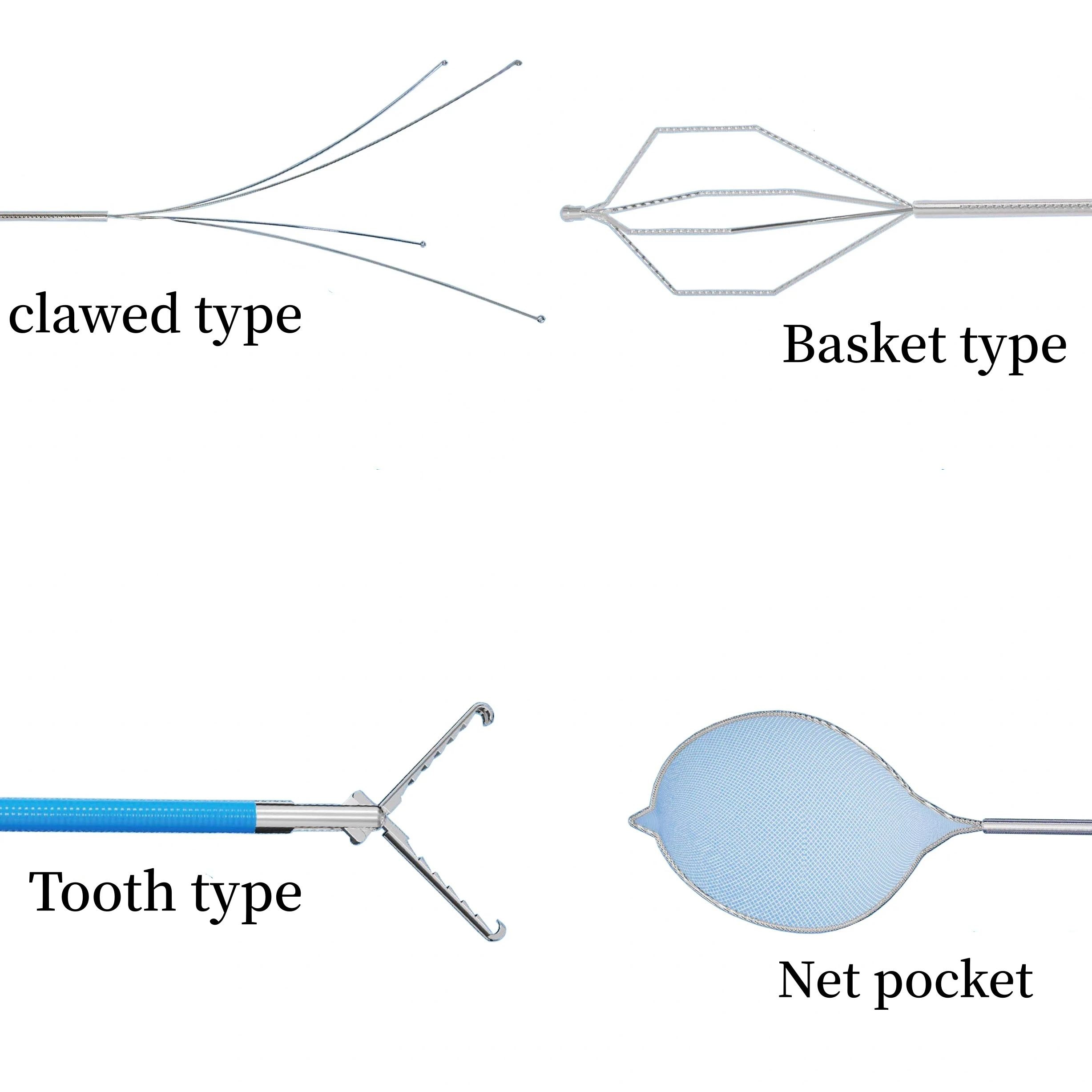 

Disposable Endoscopic Foreign Body Forceps Grasping Clip,Disposable Polyp Snare /Stone Extraction Basket/Rat Tooth/Claw/Netbag