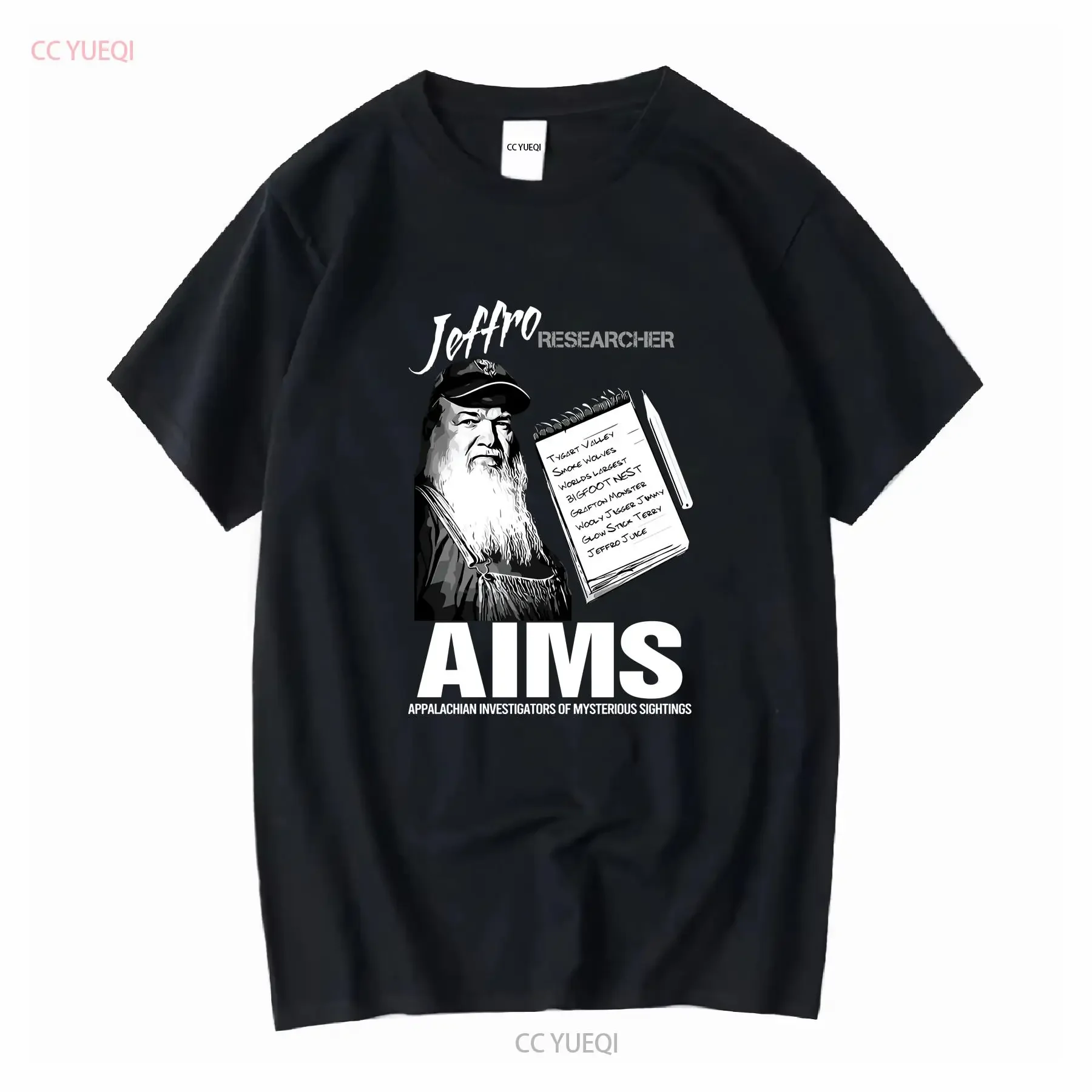 Mountain Monsters Jeffro the A I M S Researcher T Shirt Photo Autograph combo long or short sleeves vintage Washed Comfortable