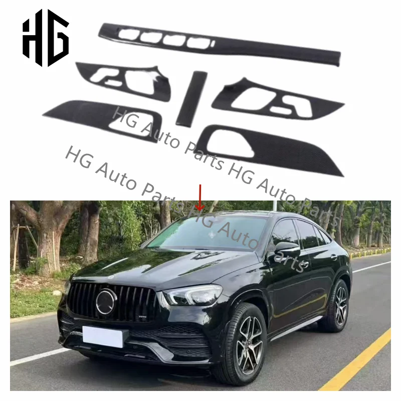 

Full Set Dry Carbon Fiber Car Interior Center Cover Kit For Mercedes Benz GLE Class C167 GLE63 GLE350 GLE450 Interior Trim Parts